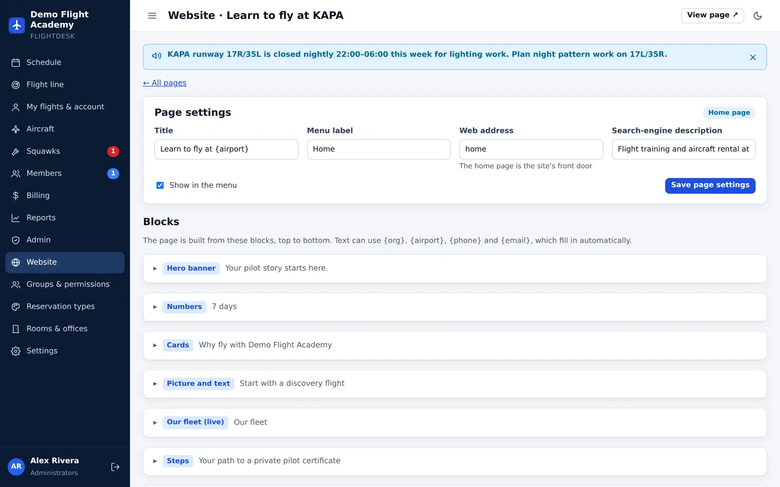 Your website, edited in minutes